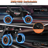 24V Kids UTV 2-Seater 4WD/2WD Switchable Electric Ride on Car with Remote Control, 4 x 100W Powerful Engine, Music, High/Low Speed