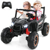 24V Kids UTV 2-Seater 4WD/2WD Switchable Electric Ride on Car with Remote Control, 4 x 100W Powerful Engine, Music, High/Low Speed