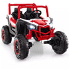 24V Kids UTV 2-Seater 4WD/2WD Switchable Electric Ride on Car with Remote Control, 4 x 100W Powerful Engine, Music, High/Low Speed