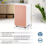 2500 Sq. Ft Dehumidifier for Home Basement, 32 Pints Portable Quiet Dehumidifier with Sleep Mode,  24H Timer & Drain Hose