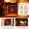 26” Electric Fireplace Log Set Heater 1500W Infrared Quartz Fireplace Insert with Remote Control & Realistic Lemonwood Ember Bed