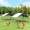 26ft Large Metal Chicken Coop Walk-in Chicken Run Poultry Rabbit Hen Run House Shade Cage with Waterproof & UV Resistant PE Cover for Backyard Farm