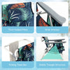 3 Pcs Outdoor Folding Backpack Beach Chairs 5-Position Sling Chair Set with Side Table