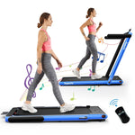 2 in 1 Folding Treadmill Superfit 2.25HP Under Desk Treadmill with LED Display, Remote Control & APP Control