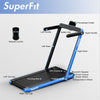 2 in 1 Folding Treadmill Superfit 2.25HP Under Desk Treadmill with LED Display, Remote Control & APP Control