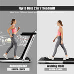 2 in 1 Folding Treadmill Superfit 2.25HP Under Desk Treadmill with LED Display, Remote Control & APP Control