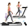 2 in 1 Folding Treadmill Superfit 2.25HP Under Desk Treadmill with LED Display, Remote Control & APP Control