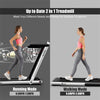 2 in 1 Folding Treadmill Superfit 2.25HP Under Desk Treadmill with LED Display, Remote Control & APP Control