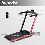 2 in 1 Folding Treadmill Superfit 2.25HP Under Desk Treadmill with LED Display, Remote Control & APP Control