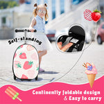 2-in-1 Hardshell Ride on Scooter Suitcase Kids Folding Scooter Luggage with Lighted Wheels & Retractable Handle