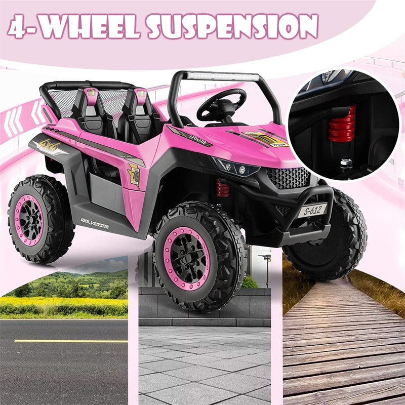 2-Seater Kids Ride On UTV 12V Electric Truck Power Wheels Car with Remote Control