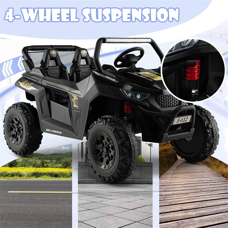 2-Seater Kids Ride On UTV 12V Electric Truck Power Wheels Car with Remote Control