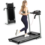 Foldable Treadmill 2 HP Freestanding Folding Treadmill Motorized Running Machine with LCD Display & 12 Preset Program