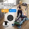 Foldable Treadmill 2 HP Freestanding Folding Treadmill Motorized Running Machine with LCD Display & 12 Preset Program