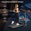 Foldable Treadmill 2 HP Freestanding Folding Treadmill Motorized Running Machine with LCD Display & 12 Preset Program