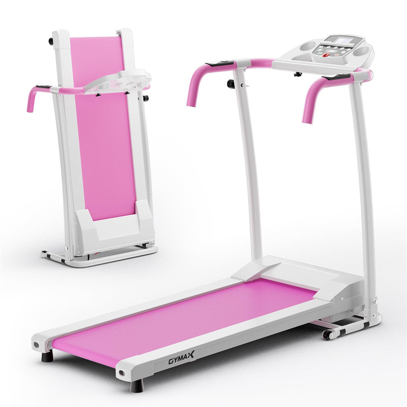 Foldable Treadmill 2 HP Freestanding Folding Treadmill Motorized Running Machine with LCD Display & 12 Preset Program