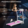 Foldable Treadmill 2 HP Freestanding Folding Treadmill Motorized Running Machine with LCD Display & 12 Preset Program