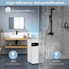 32 Pint Home Basement Dehumidifier 2,500 Sq. Ft Portable Quiet Air Dehumidifier with Sleep Mode & 3-Color Indicator Light