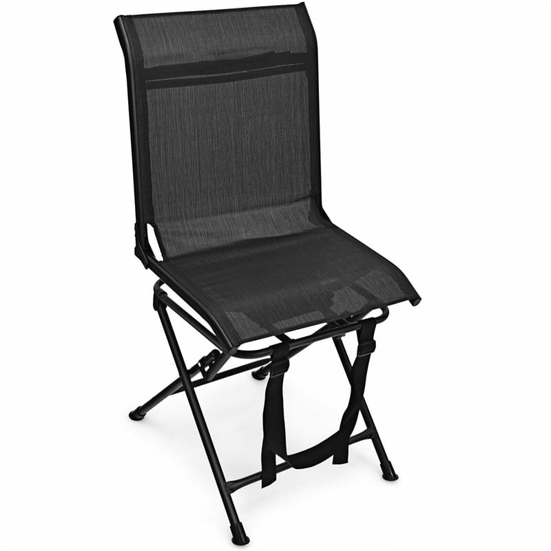 360° Swivel Hunting Blind Chair All-weather Outdoor Folding Chair with Mesh Backrest