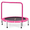 36” Mini Kids Trampoline Foldable Rebounder Trampoline Outdoor Indoor Toddler Fitness Trampoline with Full Covered Handrail & Safety Pad