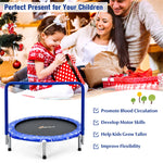 36” Mini Kids Trampoline Foldable Rebounder Trampoline Outdoor Indoor Toddler Fitness Trampoline with Full Covered Handrail & Safety Pad