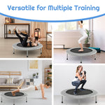 38" Mini Exercise Trampoline Folding Fitness Rebounder Trampoline for Adults & Kids