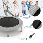 38" Mini Exercise Trampoline Folding Fitness Rebounder Trampoline for Adults & Kids