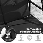 3 Person Outdoor Porch Swing 2-in-1 Large Converting Patio Swing Bed Glider with Adjustable Canopy & Removable Cushions for Yard Balcony