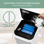 4-in-1 Portable Evaporative Air Cooler with Fan & Humidifier Mode, Quiet Swamp Cooler w/ Remote Control, 4 Ice Boxes, 12L Water Tank & 7.5H Timer