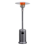 Propane Patio Heater 50,000 BTU Stainless Steel Standing Gas Outdoor Heater with Wheels