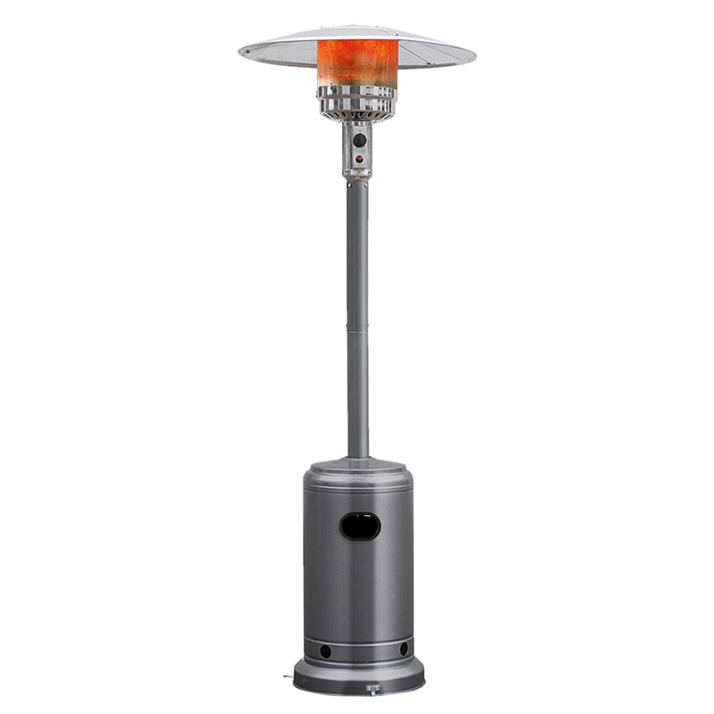 Propane Patio Heater 50,000 BTU Stainless Steel Standing Gas Outdoor Heater with Wheels