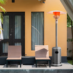 Propane Patio Heater 50,000 BTU Stainless Steel Standing Gas Outdoor Heater with Wheels