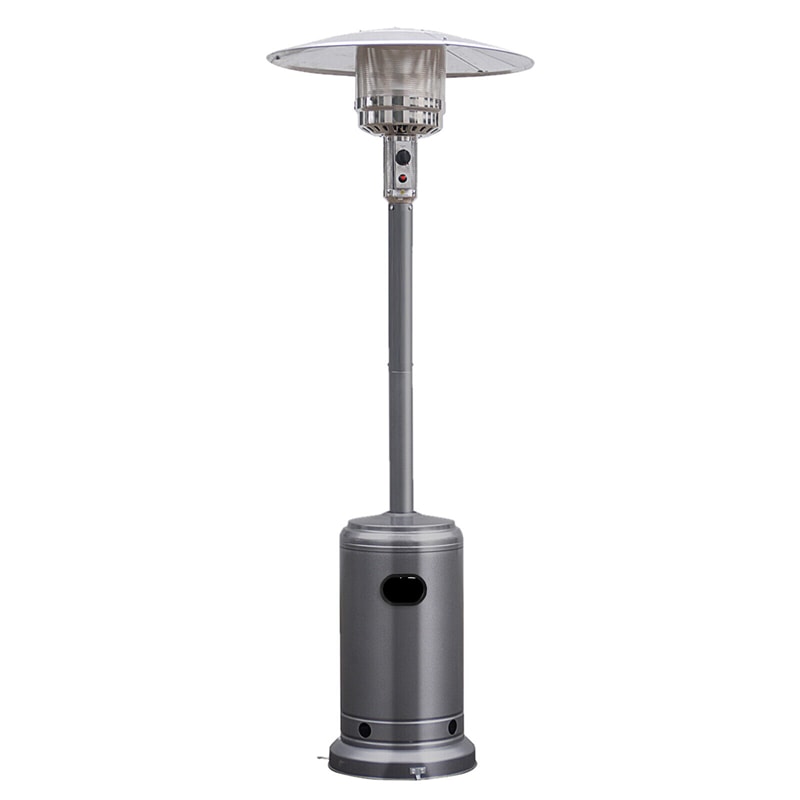 Propane Patio Heater 50,000 BTU Stainless Steel Standing Gas Outdoor Heater with Wheels