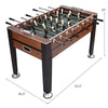 54” Foosball Table Soccer Game Table Competition Sized Football Arcade Table for Adults Kids with 2 Balls