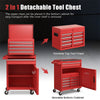 5-Drawer Rolling Tool Chest Tool Storage Cabinet Steel Garage Tool Box with Removable Upper Chest, Wheels, Locking System & Adjustable Shelf