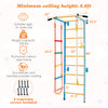 5-in-1 Steel Swedish Ladder Wall Set Toddler Climbing Toy Kids Indoor Jungle Gym with Pull-up Bar & Gymnastic Rings