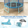 5FT Kids Trampoline Outdoor Indoor ASTM Approved 60" 3-In-1 Toddler Trampoline with Horizontal Bar, Rings & Safety Enclosure