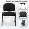 5-Pack Conference Chairs Stackable Office Guest Chairs Waiting Room Reception Chairs with Ergonomic Upholstered Backs & Seats