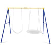 660 LBS Heavy-Duty Metal Swing Frame Extra Large A-Frame Swing Stand with Ground Stakes for Kids Adults Backyard