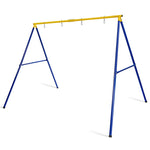 660 LBS Heavy-Duty Metal Swing Frame Extra Large A-Frame Swing Stand with Ground Stakes for Kids Adults Backyard