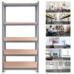 72" Heavy Duty Shelving Unit 5-Tier Adjustable Garage Storage Shelves 2925LBS Open Display Rack For Home Office Dormitory