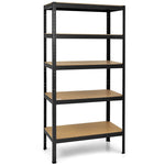 72" Heavy Duty Shelving Unit 5-Tier Adjustable Garage Storage Shelves 2925LBS Open Display Rack For Home Office Dormitory