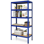 72" Heavy Duty Shelving Unit 5-Tier Adjustable Garage Storage Shelves 2925LBS Open Display Rack For Home Office Dormitory