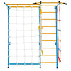 7-in-1 Indoor Jungle Gym Kids Steel Playground Swedish Ladder Wall Set Toddler Climbing Toys with Pull-up Bar & Gymnastic Rings