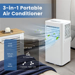 8000 BTU Portable Air Conditioner 3-in-1 AC Unit Dehumidifier & Fan with Remote Control & Window Installation Kit