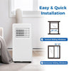 8000BTU Portable Air Conditioner 3-in-1 Quiet AC Unit with Fan, Dehumidifier, Smart Sleep Mode, Remote Control, Window Installation Kit