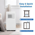 8000BTU Portable Air Conditioner 3-in-1 Quiet AC Unit with Fan, Dehumidifier, Smart Sleep Mode, Remote Control, Window Installation Kit