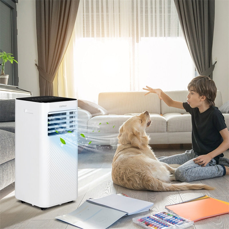 8000 BTU Portable Air Conditioner 4-in-1 AC Cooling Unit with Remote Control, Dehumidifier, Sleep Mode, Window Kit, Personal AC Unit for Bedroom