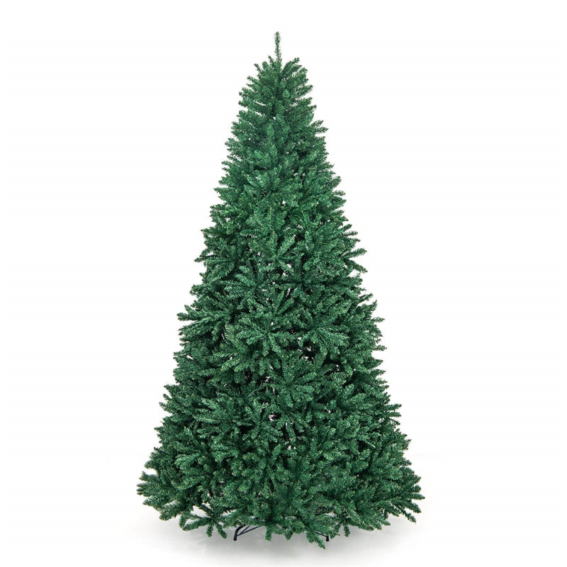 9Ft Hinged Douglas Artificial Christmas Tree 3594 Branch Tips with Foldable Solid Metal Stand