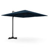 9.5FT Square 2-Tier Cantilever Umbrella Heavy Duty Offset Hanging Patio Umbrella with 360° Rotation & Cross Base